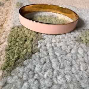 J Crew Pink and Gold Bangle Bracelet